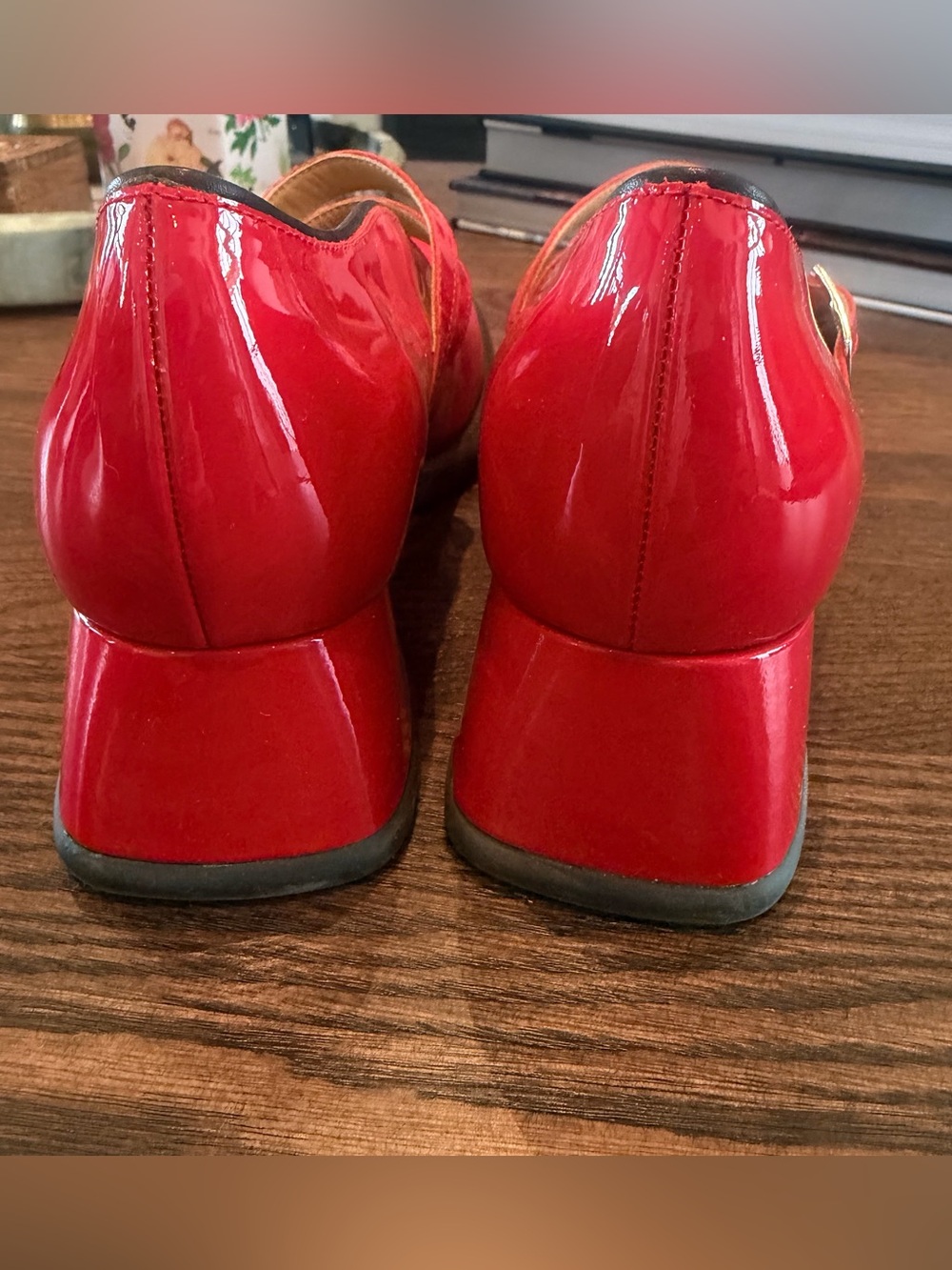 Fluevog Thrillvogs Amber Double Strap Mary Jane's - Size W10.5 - Picture 4 of 6
